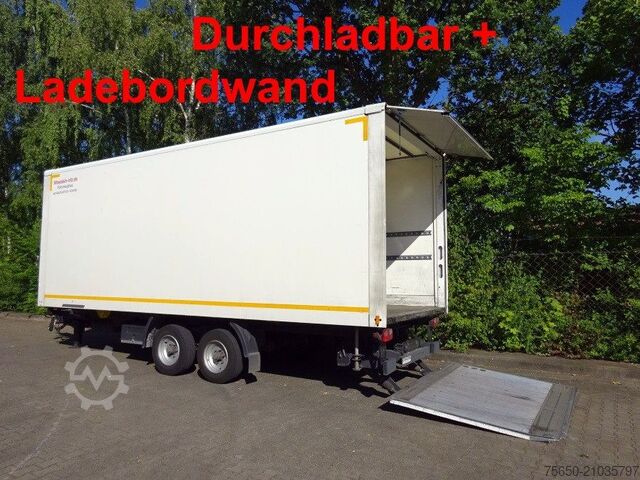 Box trailer Möslein TKO 105 Schwebheim  Tandemkoffer, Ladebordwand + Durchladbar
