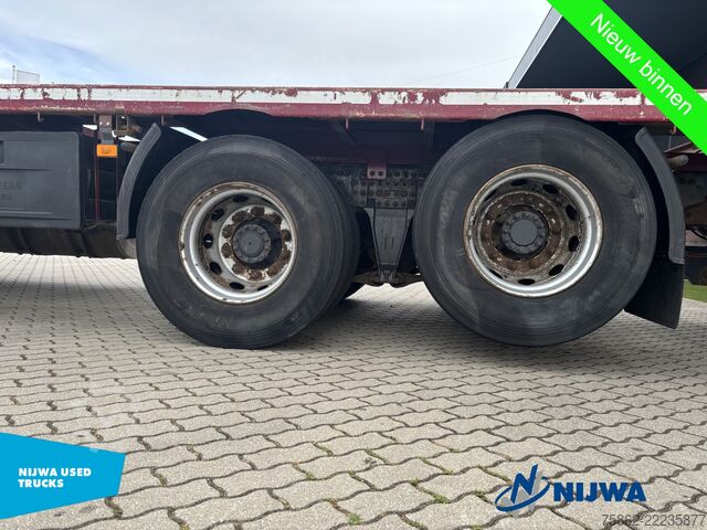 Platform trailer Volvo FH 420 6x2 Vangmuil + Standkachel