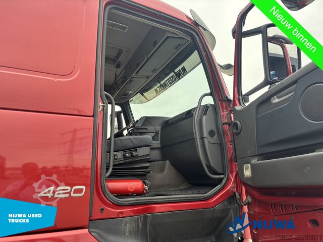 Platform trailer Volvo FH 420 6x2 Vangmuil + Standkachel