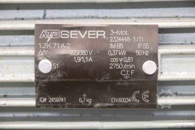 Cooling water pump 0.37 kW unbekannt Eintauchtiefe 240 mm