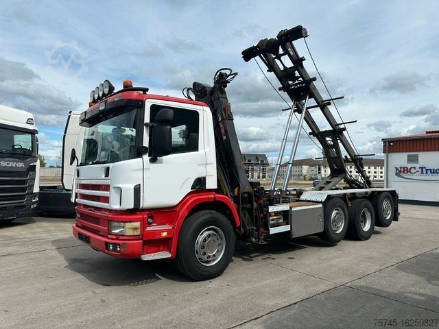 Kipper LKW SCANIA 380 * 8 x 2 * HIAB  105 Z KRAN *2 x LIFT *ABROLL