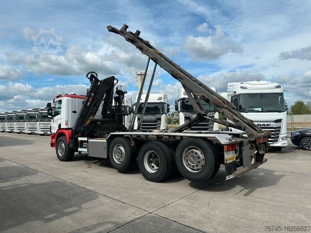 Kipper LKW SCANIA 380 * 8 x 2 * HIAB  105 Z KRAN *2 x LIFT *ABROLL