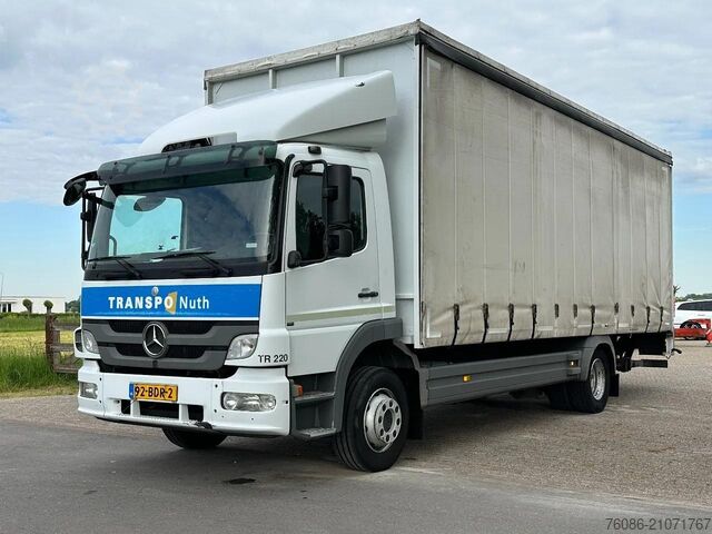 Schiebeplane Mercedes-Benz Atego 1218 bakwagen met laadklep 2000kg!