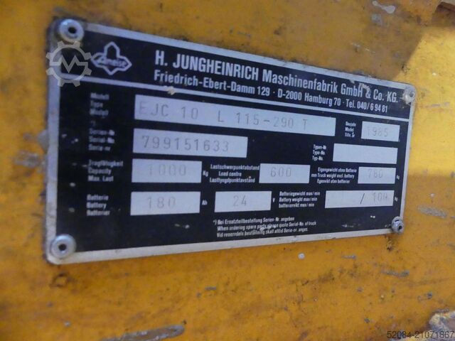 Jungheinrich - EJC 10 Jungheinrich EJC 10