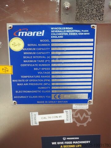 Check weigher Marel 9500