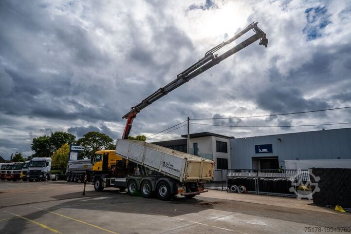 Tipper with crane MAN TGS 32.400 BL + Fassi 245A/5x