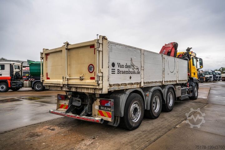 Tipper with crane MAN TGS 32.400 BL + Fassi 245A/5x