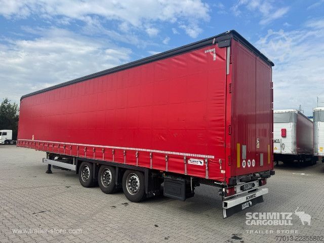 Auflieger mit Pritsche & Plane Schmitz Cargobull Curtainsider Mega