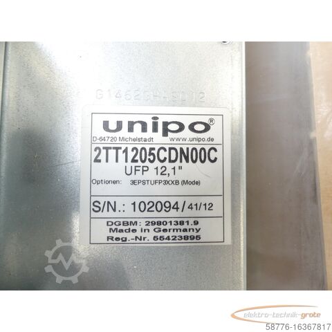 Component Unipo Maho 1000 - Ersatz  UFP 12,1" 2TT1205CDN00C  Monitor SN 102094 !