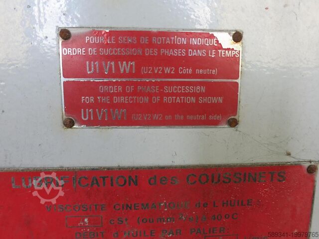 Jeumont Schneider AR 112 F4 Industrial Generator – 5175 kVA with Siemens Gearbox Jeumont Schneider / Siemens AR 112 F4
