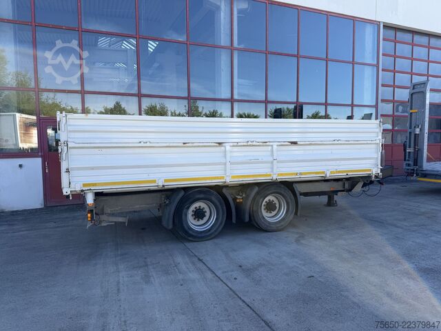 Commercial vehicle  18 t  18 t Tandemkipper- Tieflader, Aufsatzbordwände