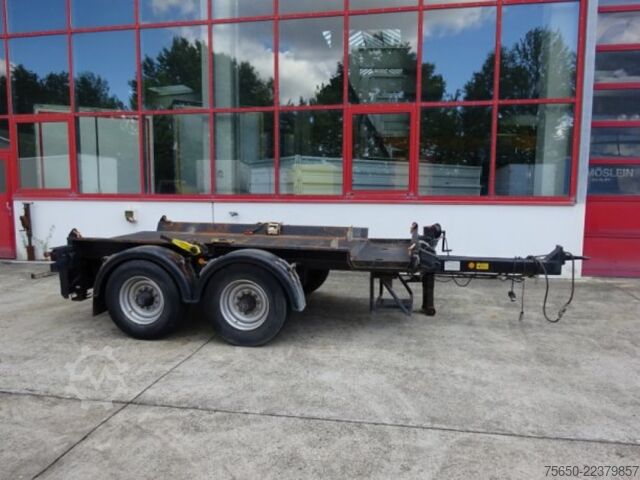 Silo trailer Hüffermann HTM 1335 LT  13,5 t Tandem- Absetztmulden Anhänger