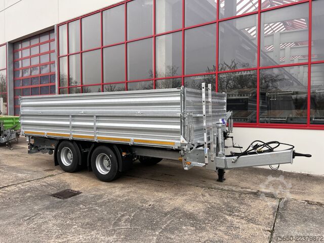 Tipper trailer Möslein TTD 19 AB  19 t Tandemkipper Tieflader, Breitbereifung Aufsatzbordwänden-- Neufahrzeug --