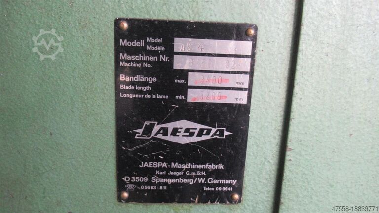 Bandsäge - Vertikal JAESPA AS 4