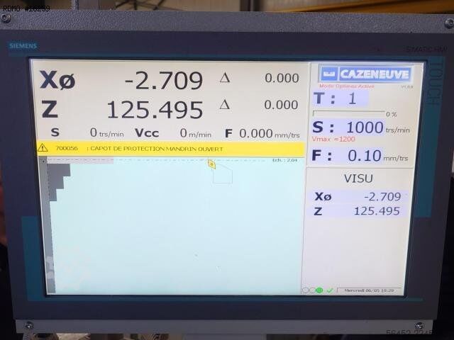 CNC Teach-in Lathe CAZENEUVE OPTIMAX 360
