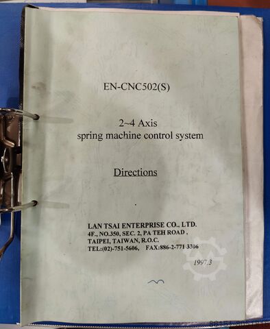 CNC torsion multislide spring former EN-CNC 502S 12