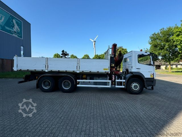 Kipper LKW MERCEDES-BENZ Axor 2633 Kipper mit Kran Fassi F135