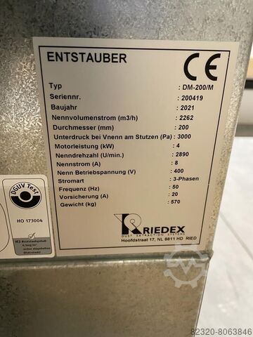Dust collectors Riedex DM-200/M