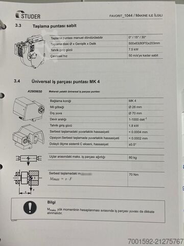Rundschleifmaschine STUDER favorit_1044