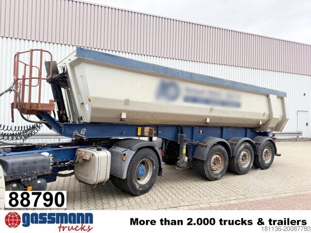 Tipper semitrailer Schwarzmüller HKS 3/E-S1, Liftachse, Stahlmulde, ca. 25m³