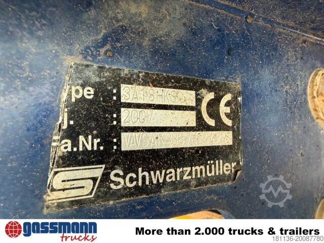 Tipper semitrailer Schwarzmüller HKS 3/E-S1, Liftachse, Stahlmulde, ca. 25m³