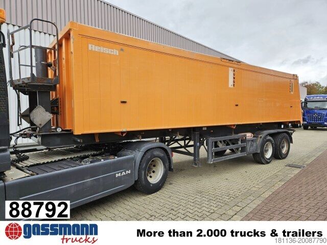 Tipper semitrailer Reisch RHKS-32/18 AL, 40 cbm Alu Kastenmulde