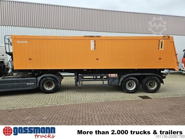 Tipper semitrailer Reisch RHKS-32/18 AL, 40 cbm Alu Kastenmulde