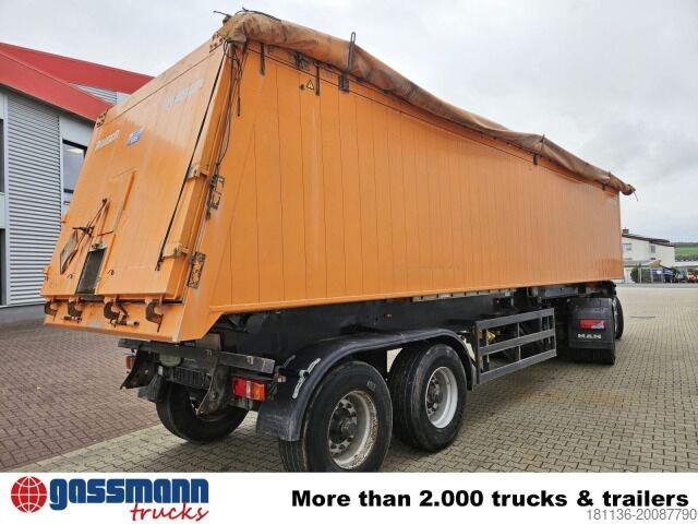 Tipper semitrailer Reisch RHKS-32/18 AL, 40 cbm Alu Kastenmulde