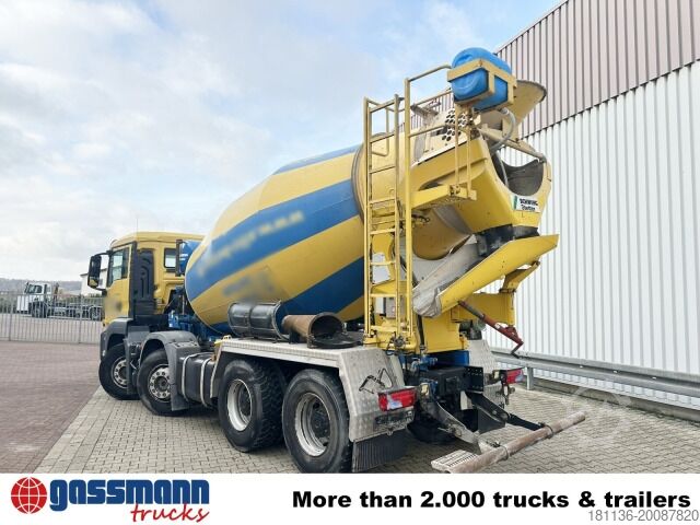 Mobile concrete mixing plant MAN TGS 32.400 8x4 BB, Stetter ca. 9m³