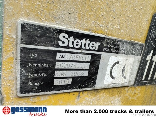 Mobile Betonmischanlage MAN TGS 32.400 8x4 BB, Stetter ca. 9m³