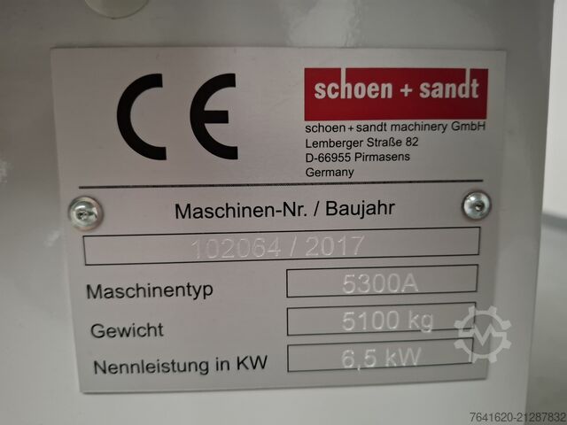 Ausklinkmaschine mit rückfahrbarem Brückenportal und Hubtisch Schoen+Sandt Hungary Kft 5300A