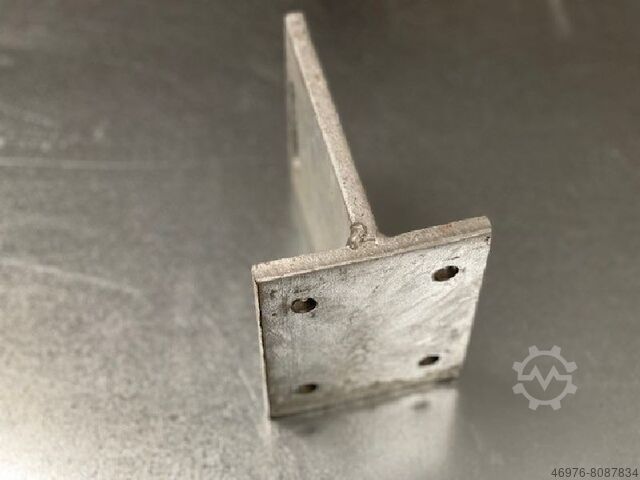 Montagewinkel Winkelbinder Holzverbinder Anschraubplatte: 100 x 120 x 10 mm/ Anschraubflansch: 120 x 140 x 10 mm