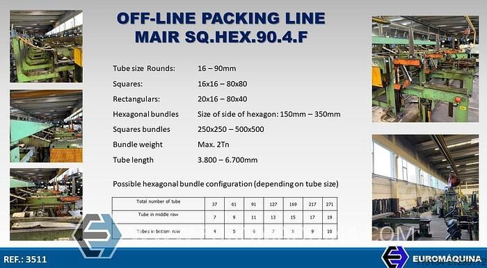 MAIR OFF-LINE .90.4.F Verpackungsmaschine MAIR OFF-LINE Packing line .90.4.F