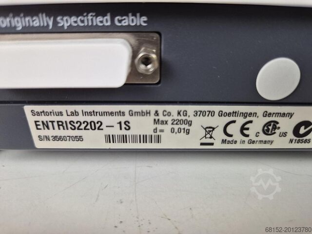 Sartorius Tare ENTRIS2202-1S Waage Sartorius Tare ENTRIS2202-1S Balance Sartorius Tare ENTRIS2202-1S Balance