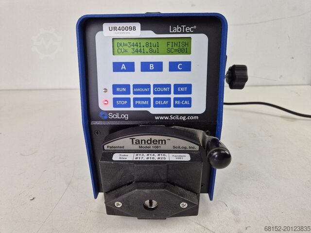 Labtec SciLog Tandem 1081 ChemTec Peristaltic Pump with Tandem Model 1081 Head Labtec Tandem 1081