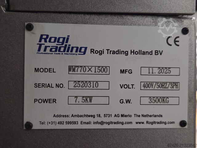 Center lathe Rogi WM770x1500