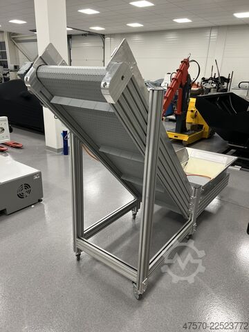 Die cutter Conveyor belt for waste removal from guillotine, three-knife trimmer