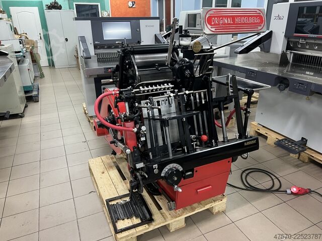 Die cutting, Letterpress machine Heidelberg OHT „windmill” Letterpress