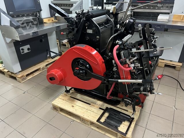 Die cutting, Letterpress machine Heidelberg OHT „windmill” Letterpress