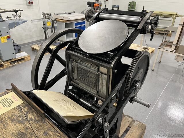 Letterpress machine Emil Kahle Letterpress Machine Platen