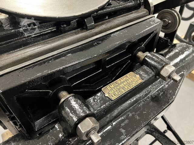Letterpress machine Emil Kahle Letterpress Machine Platen