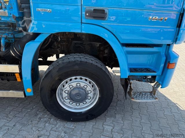 Skip truck MERCEDES-BENZ 1841 Actros 4x4 Abestzkipper Meiller Klima AHK
