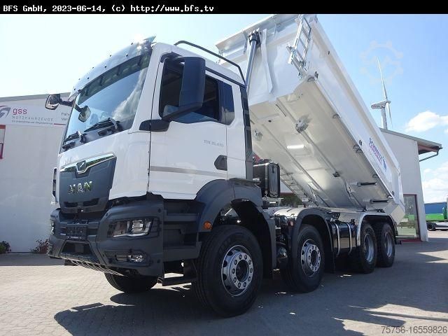 Tipper truck MAN TGS (TG3) 35.470 8x4 BB CH Hinterkipper Stahl H