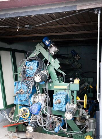 Four-roll calender in Z configuration  