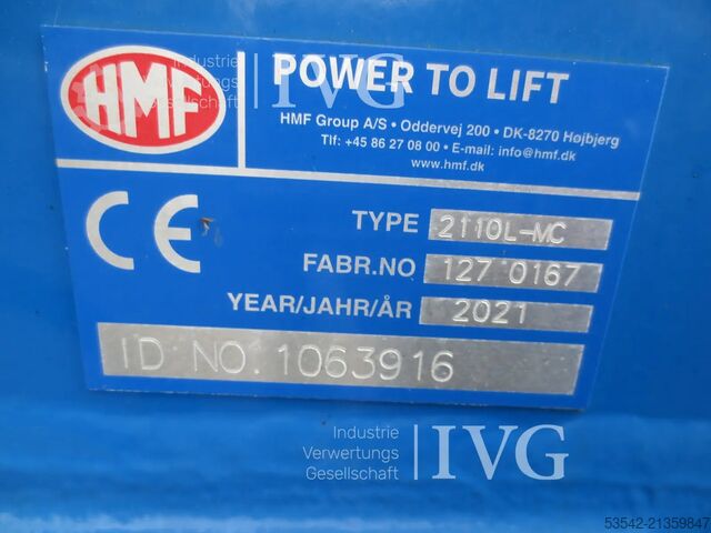 Mounting crane HMF 2110L-MC