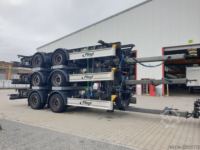 Trailer Swap Chassis Fliegl Tandem Wechselanhänger TWP 180 Mega-EL