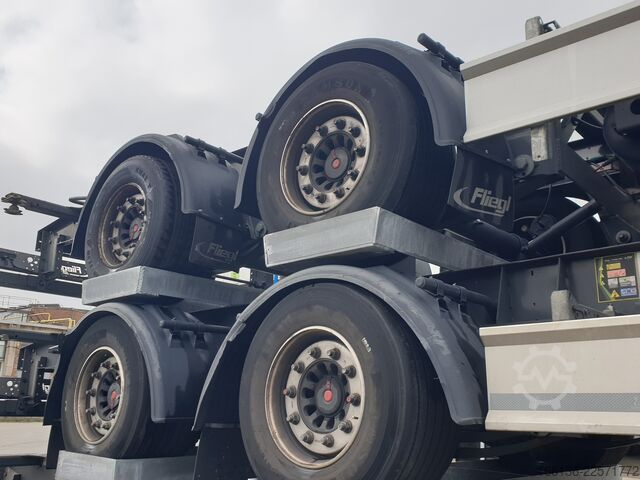Trailer Swap Chassis Fliegl Tandem Wechselanhänger TWP 180 Mega-EL