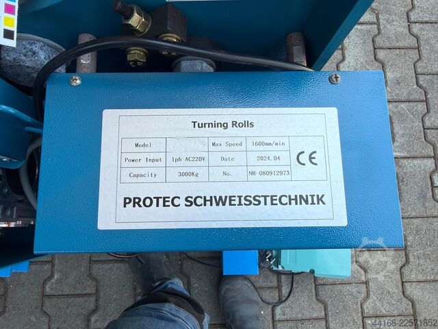 Welding rotary table, turning device Protec Behälterdrehvorrichtung RB 3000