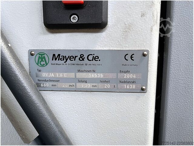 Double-sided circular jacquard 26" Mayer & Cie. OVJA 1.6 E