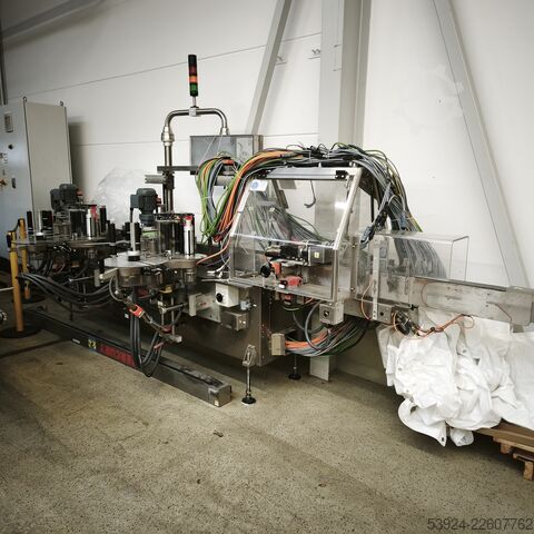 Edelstahl Etikettieranlage Lablemaschine Harland Machine systems Mercury